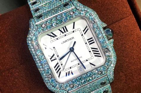 cartier watch men's bust down